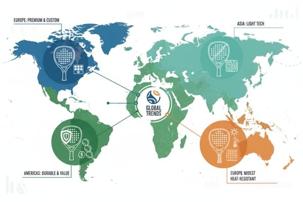 Regional Padel Equipment Preferences global padel equipment trends across different regions