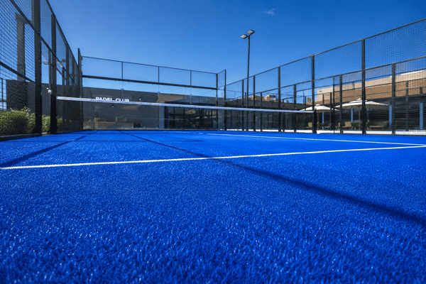 padel court artificial turf selection sand infill pile height performance